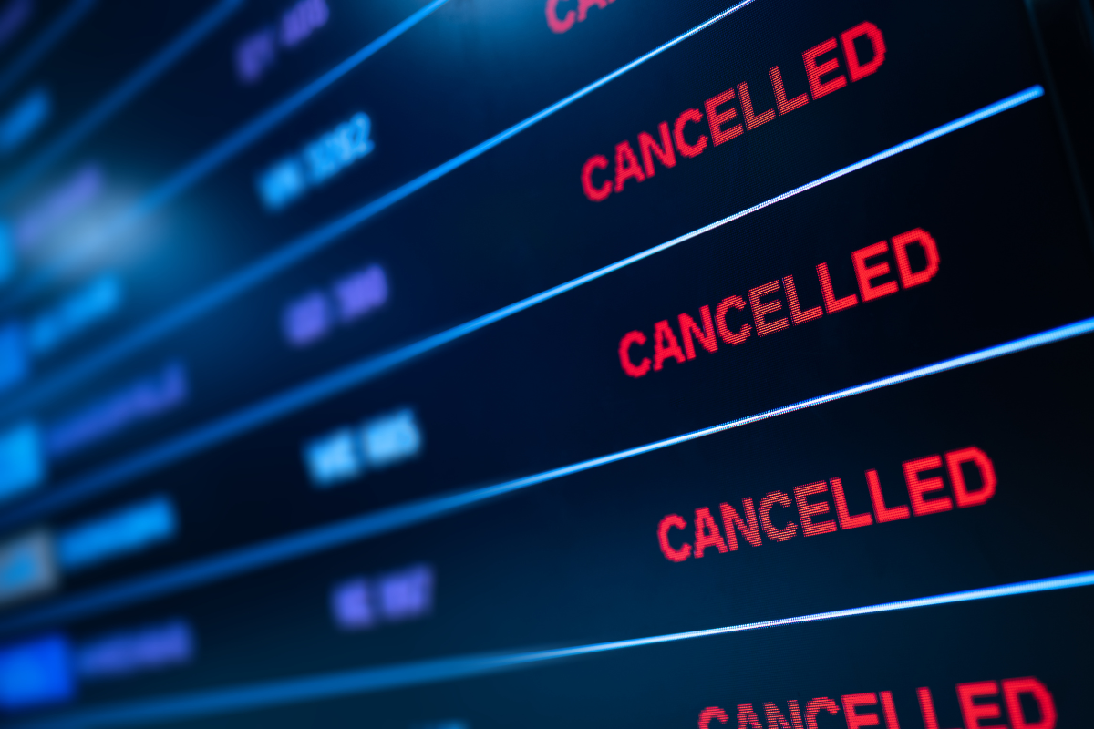 cancelación de un vuelo